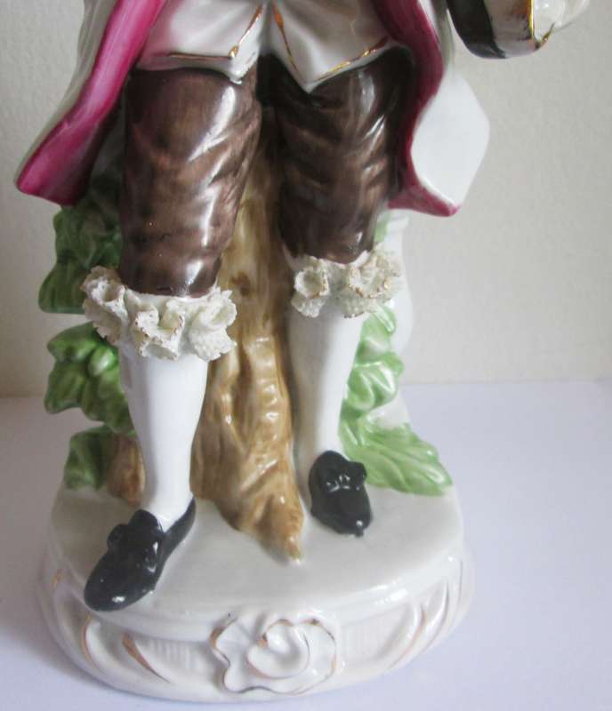1960 Porcelain Bisque Colonial Gentleman Figurine