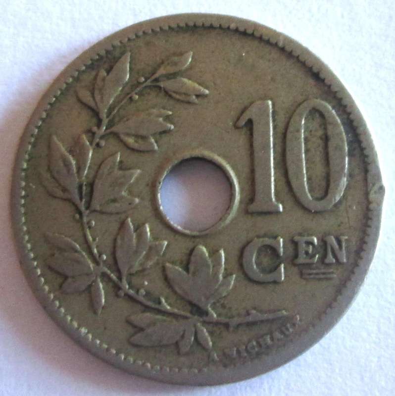1905 Belgium 10 Centimes