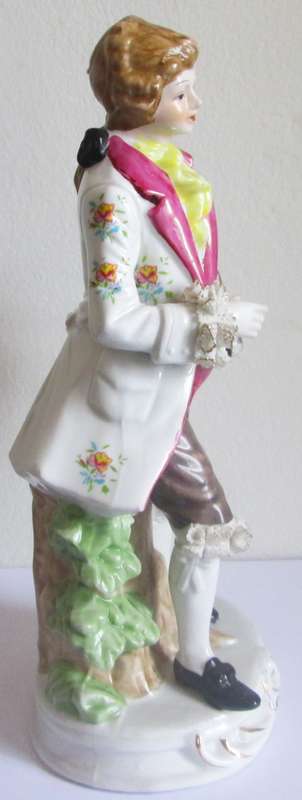 1960 Porcelain Bisque Colonial Gentleman Figurine