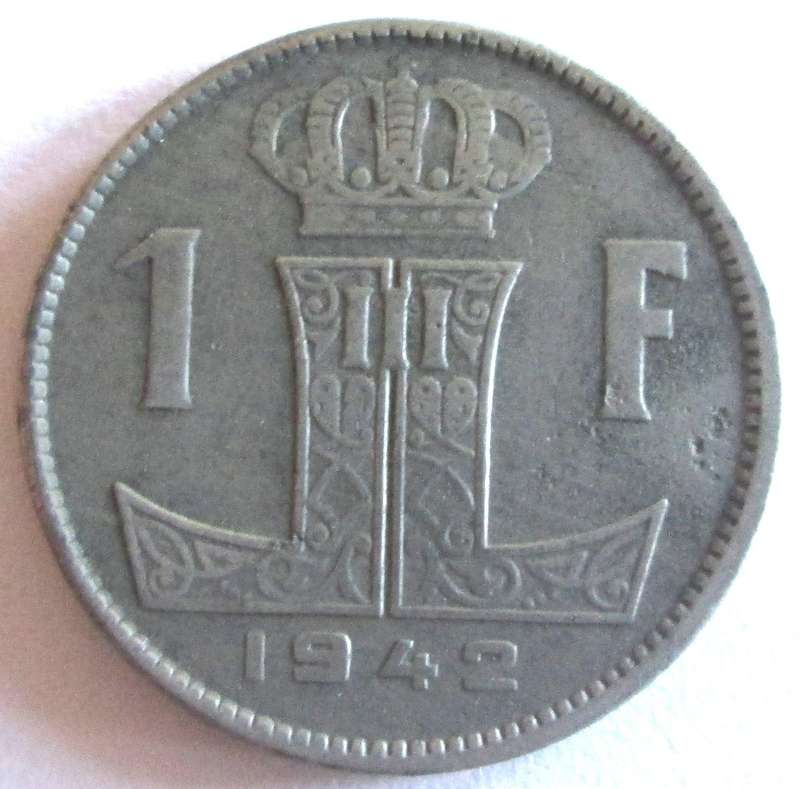 1942 Belgium 1 Franc