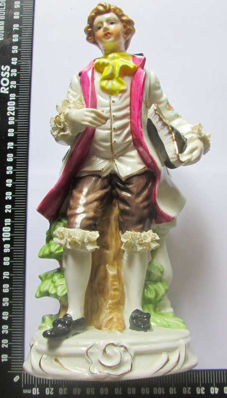 1960 Porcelain Bisque Colonial Gentleman Figurine