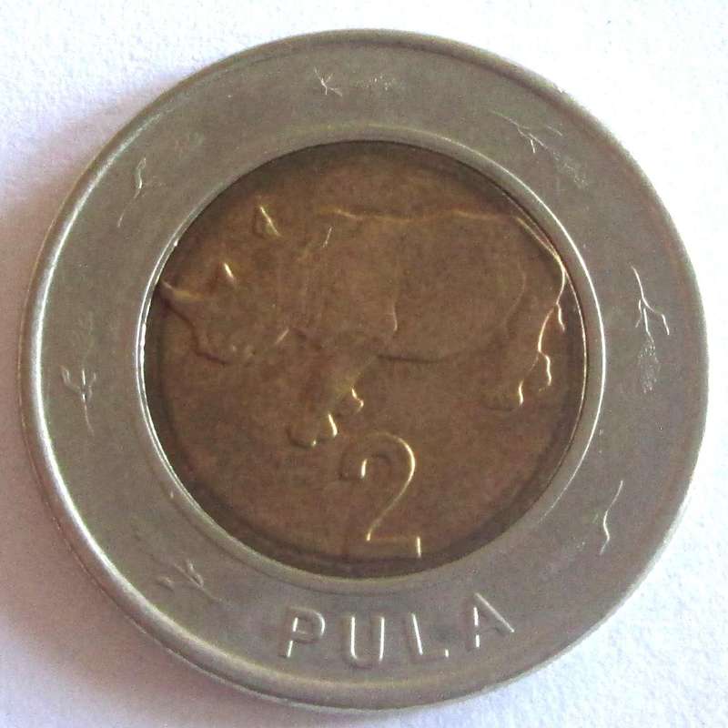 2013 Botswana 2 Pula