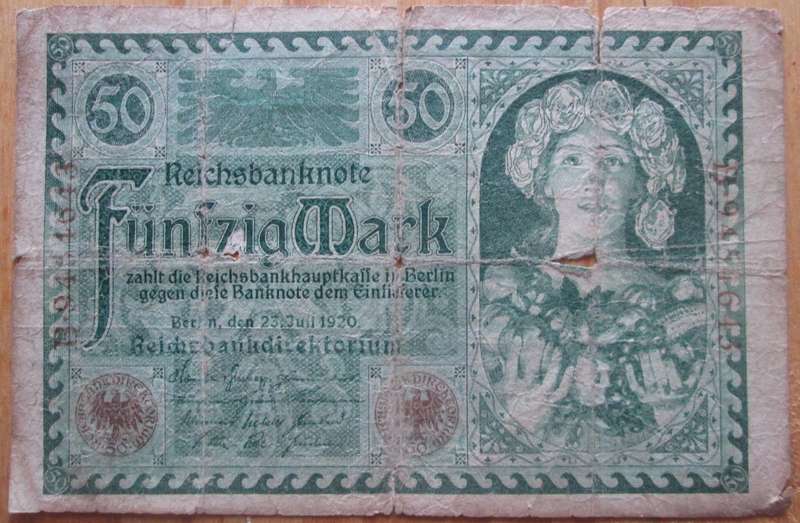 1920 Germany 50 Mark