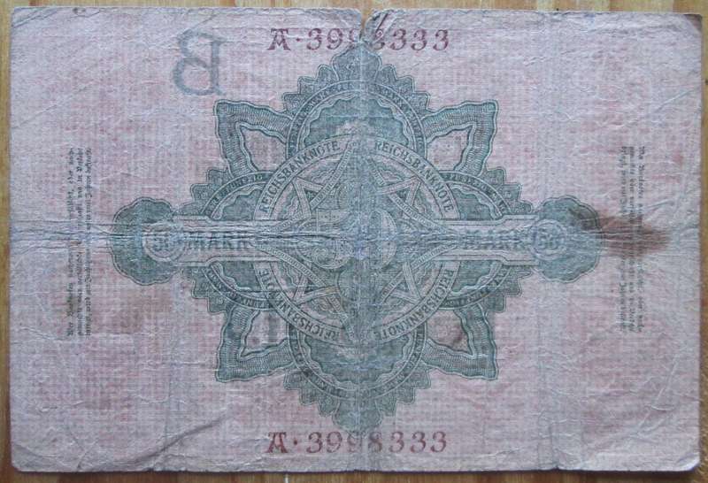 1910 Germany 50 Mark Nr A 3998333