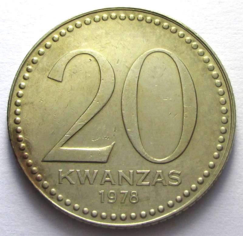 1978 Angola 20 Kwanzas