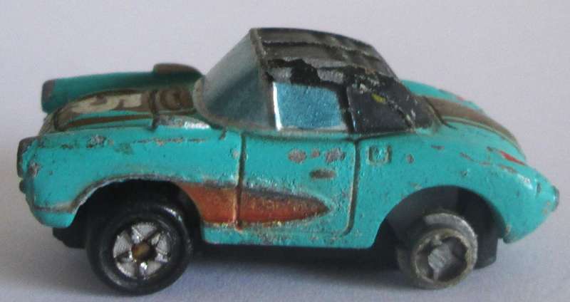 1998 Micro Machines Snap Backs 57 Chevy Corvette Toy Galoob