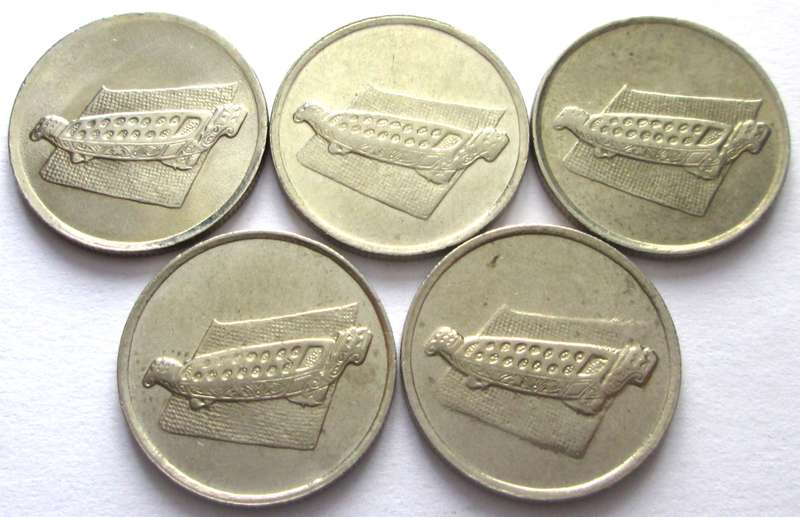 10 Sen Negara Malaysia 2000 + 2001 + 2002 + 2005 + 2008