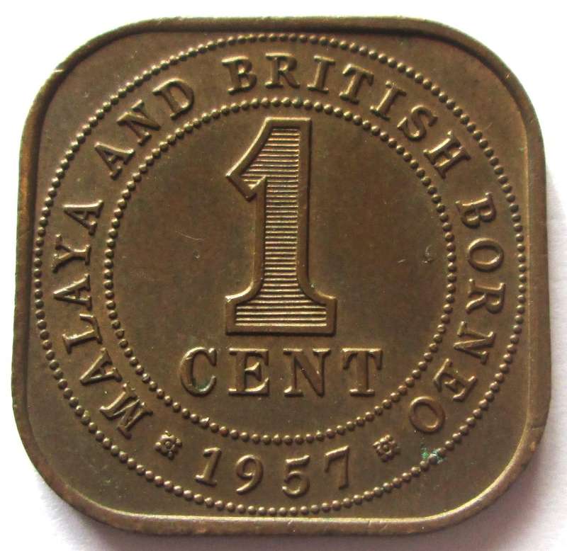 1957 Malaya and British Borneo 1 Cent