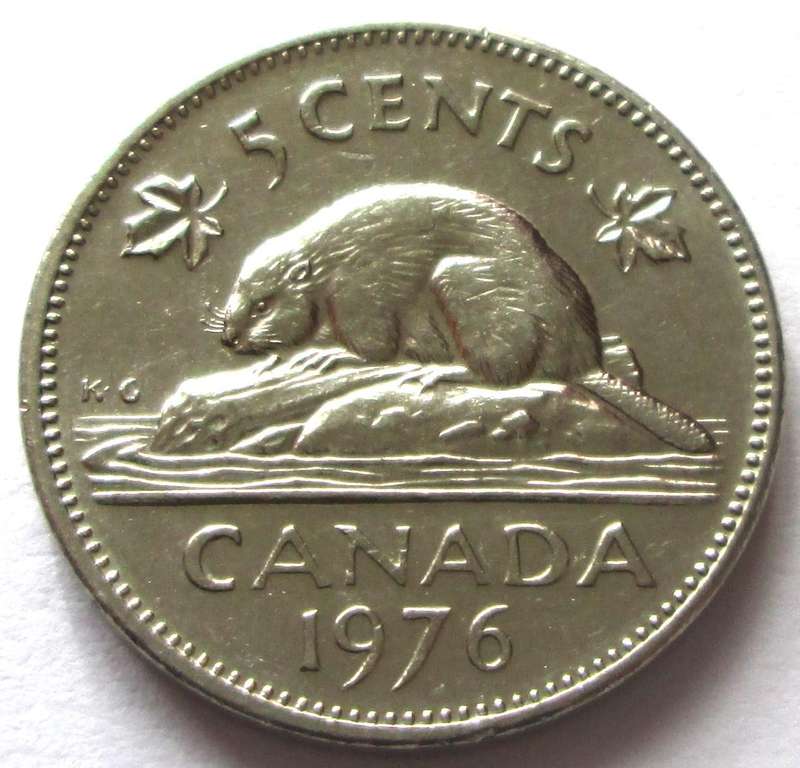 1976 Canada 5 Cents