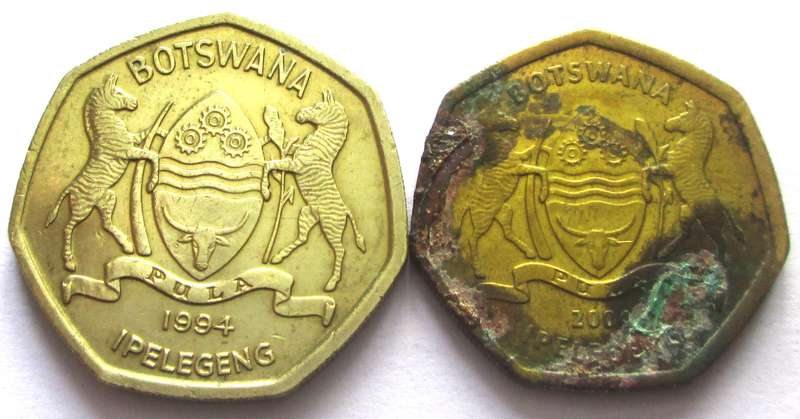 2 Pula Botswana 1994 + 2004