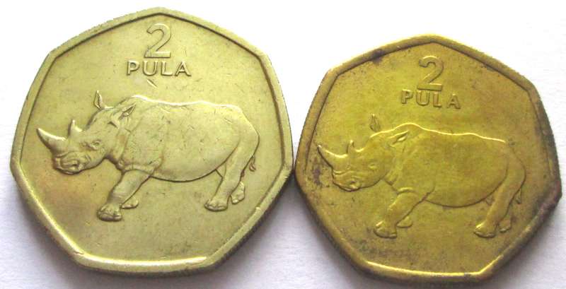 2 Pula Botswana 1994 + 2004
