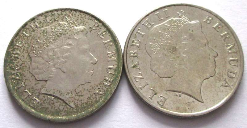 25 Cents Bermuda 2001 + 2007