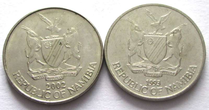 5 Cents Namibia 1993 + 2002