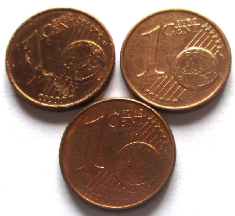 1 Euro Germany 2002 + 2004 + 2011