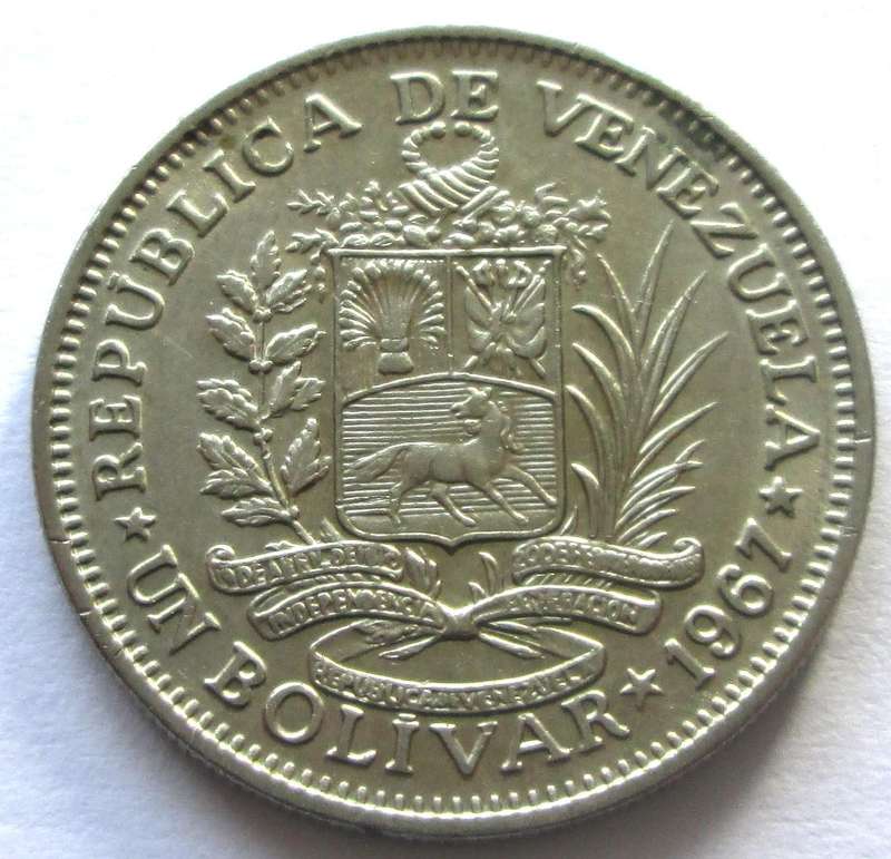 1967 Venezuela 1 Bolivar