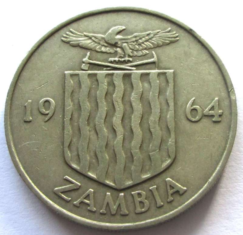 1964 Zambia 2 Shillings