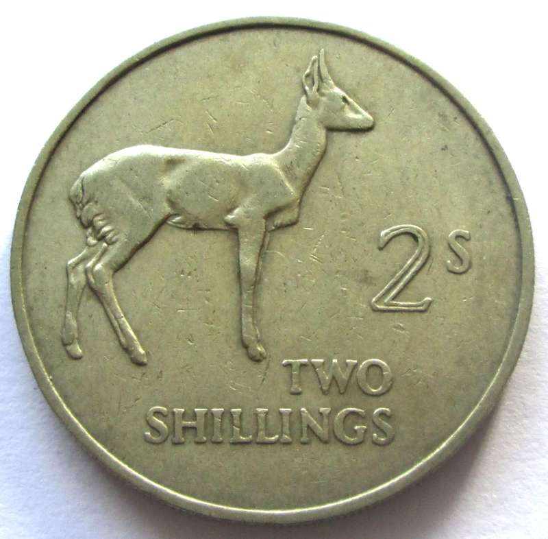 1964 Zambia 2 Shillings