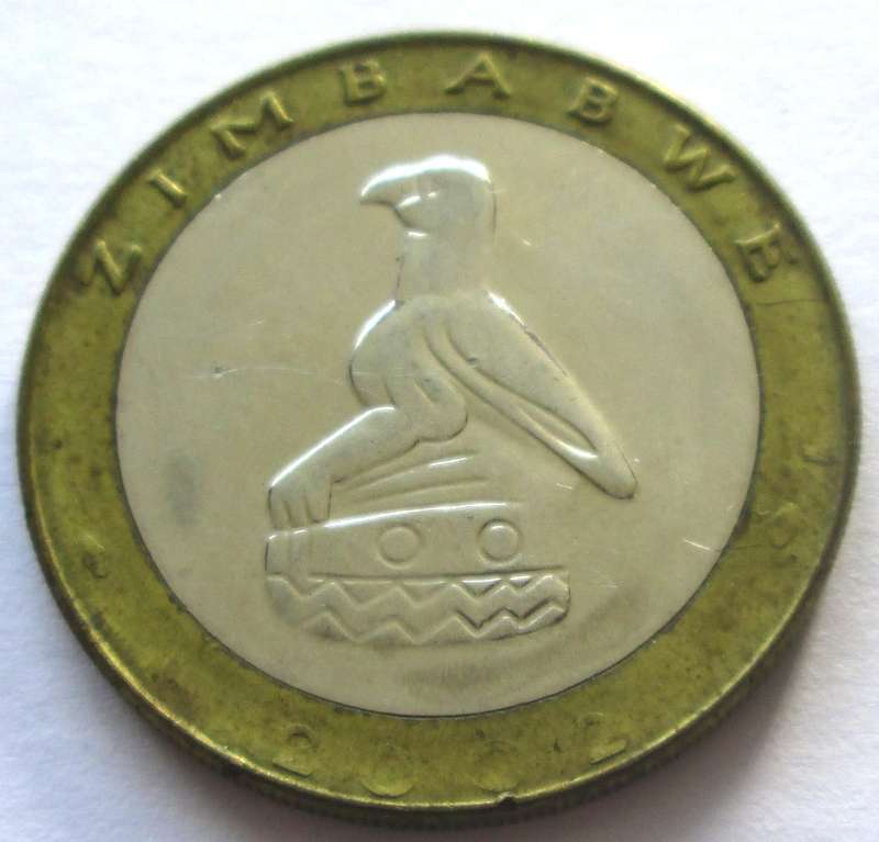 2002 Zimbabwe 5 Dollars