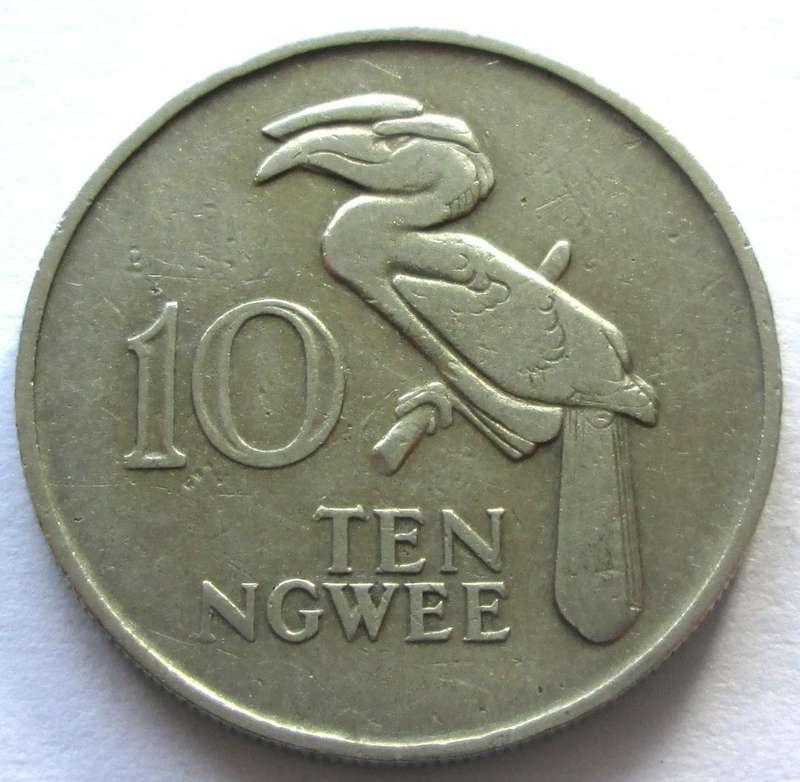1968 Zambia 10 Ngwee
