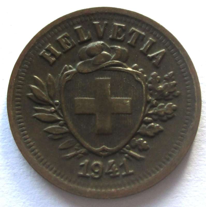 1941 Helvetia 1 Rappen