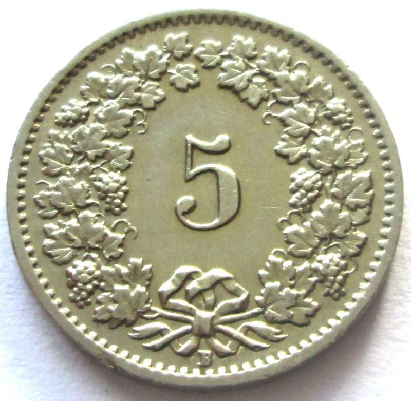 1957 Helvetia 5 Rappen
