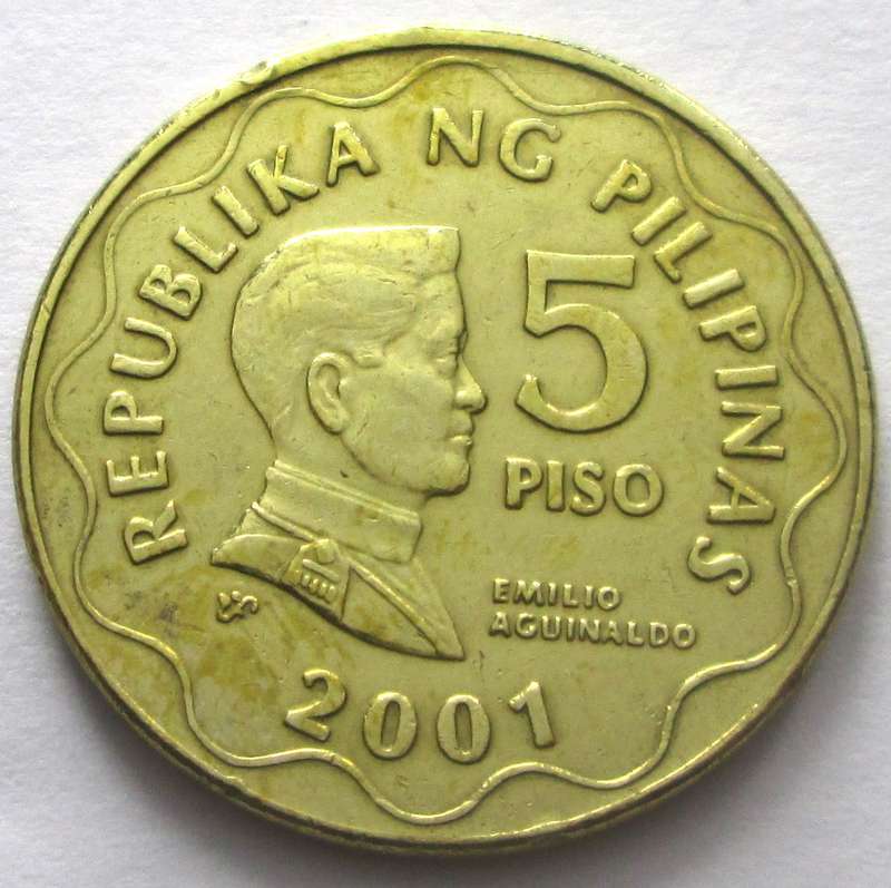 2001 Philippines 5 Piso
