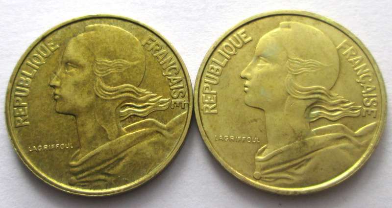 10 Centimes France 1994 + 1998