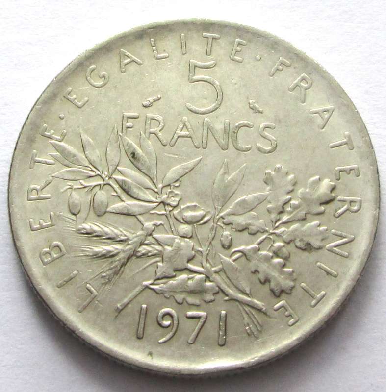 5 Francs France 1971
