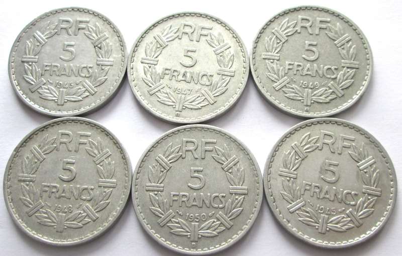 5 Francs France 1945 - 1950