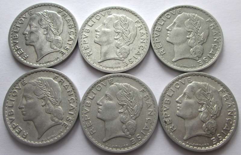 5 Francs France 1945 - 1950