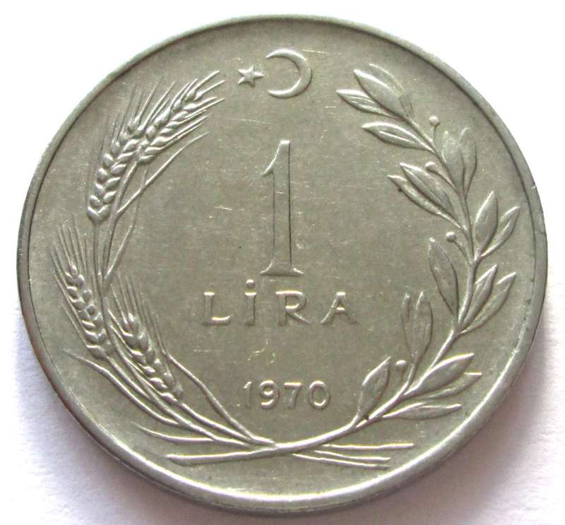 1970 Turkey 1 Lira