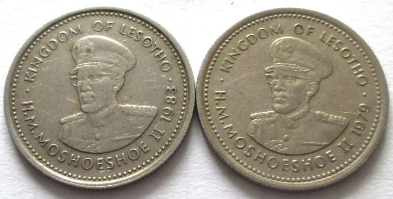 10 Lisente Lesotho 1979 + 1983