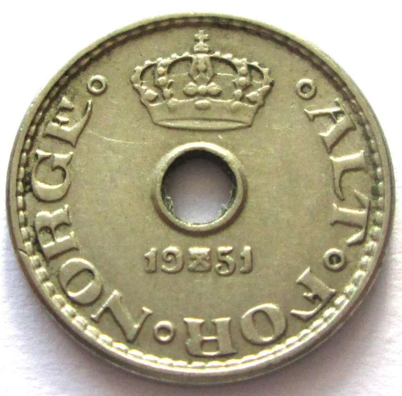 1951 Norge 10 Ore