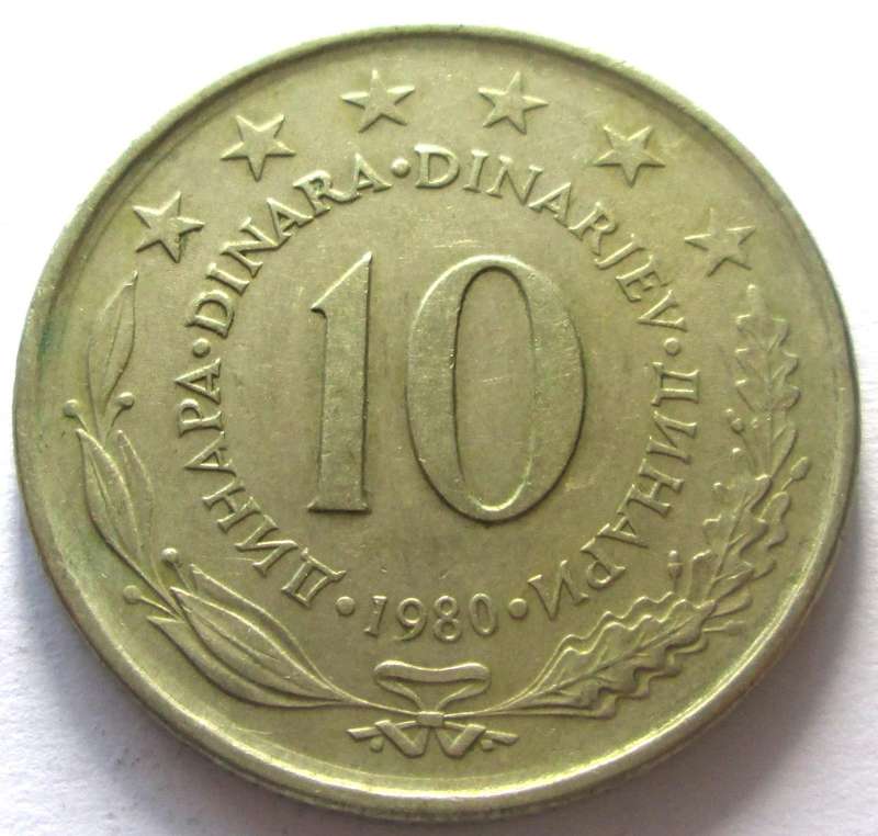 1980 Yugoslavia 10 Dinar