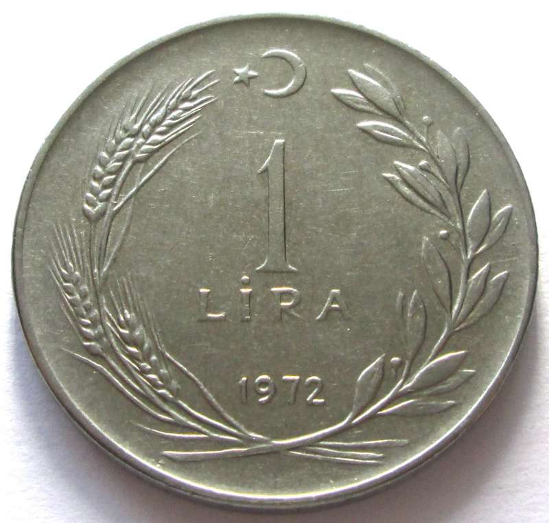 1972 Turkey 1 Lira