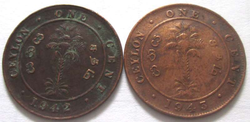 1 Cent Uruguay 1942 + 1943