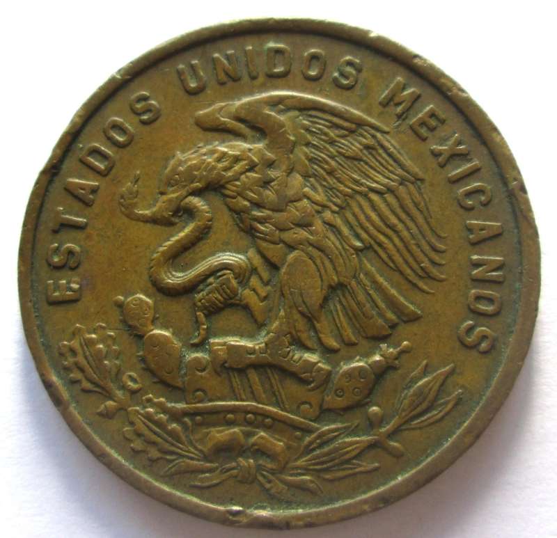 1967 Mexico 20 Centavos