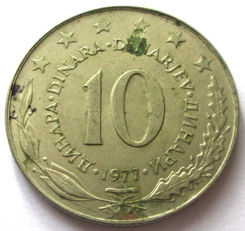 1977 Yugoslavia 10 Dinar