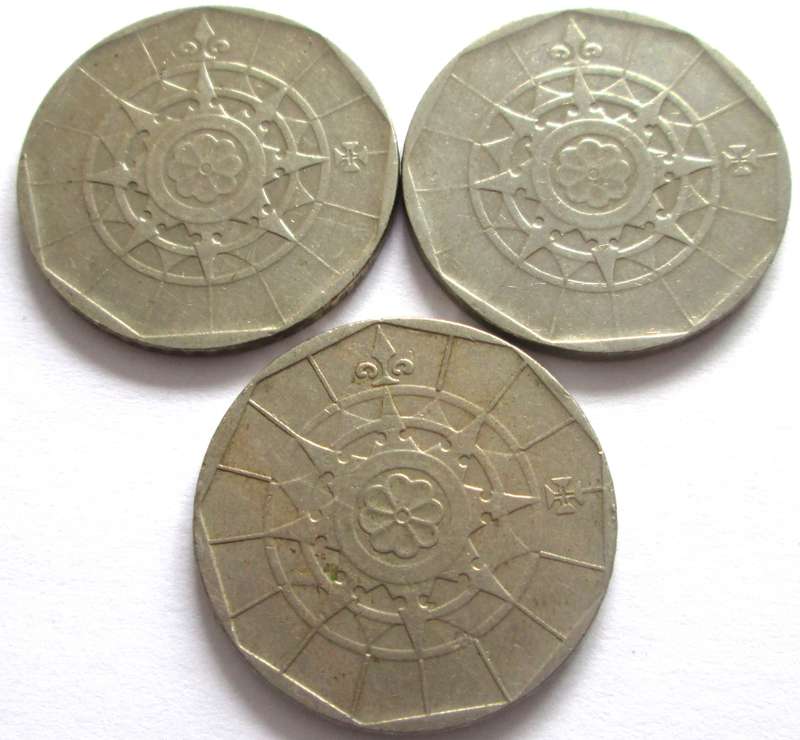 20 Escudos Portugal 1986 + 1988