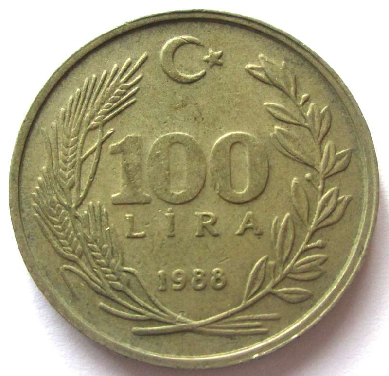 1988 Turkey 100 Lira