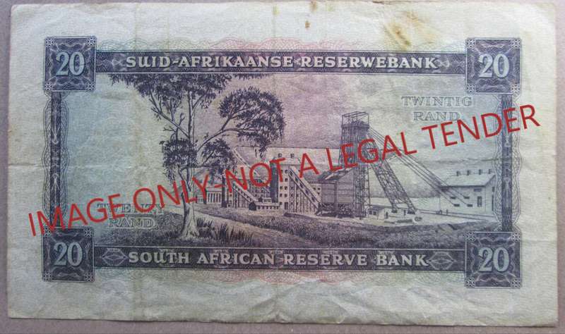Twenty Rand South Africa Serial Nr D2 697557