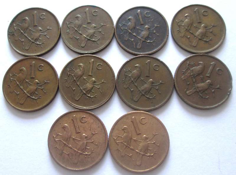 1 Cent South Africa 1970 - 1979