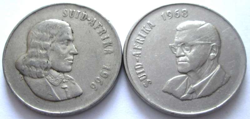 50 Cents South Africa 1966 + 1968