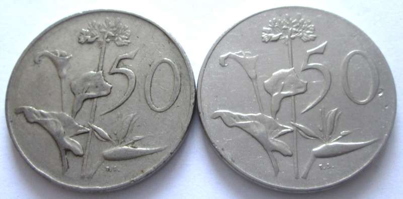 50 Cents South Africa 1966 + 1968