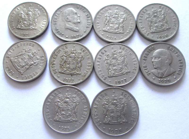 5 Cents South Africa 1970 - 1979
