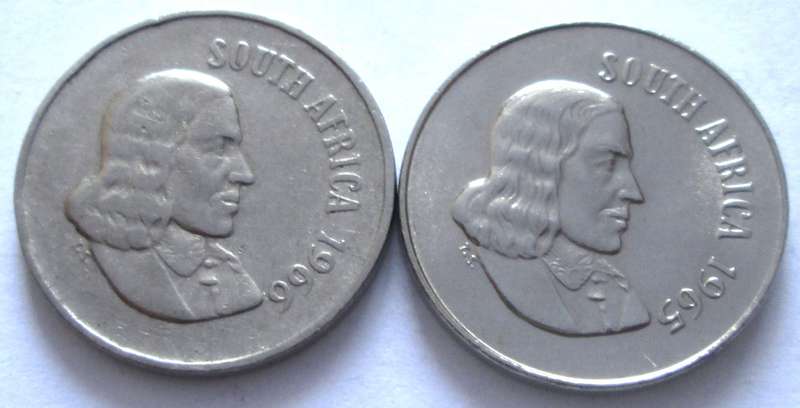 10 Cents South Africa 1965 - 1966