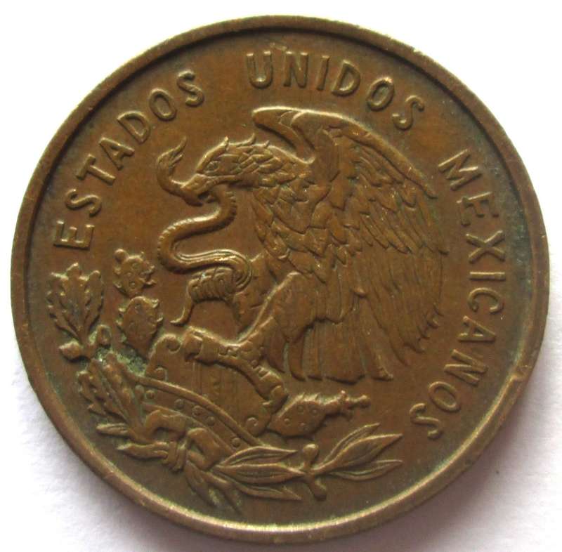 1957 Mexico 10 Centavos