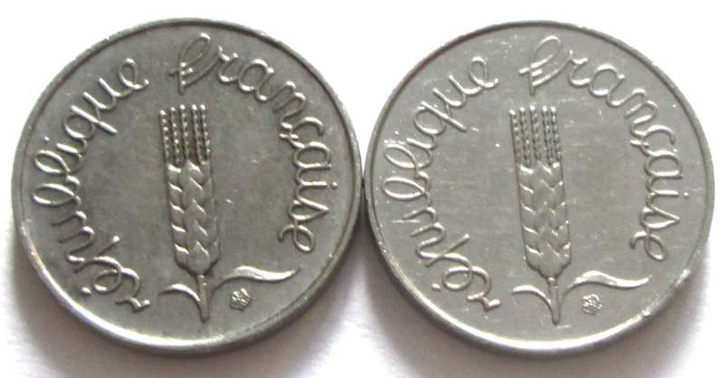 1 Centime France 1962 + 1967