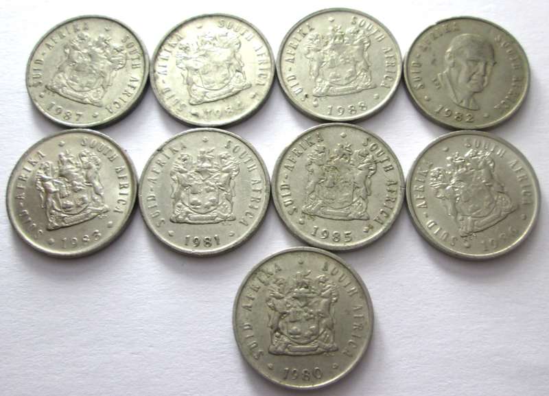 5 Cents South Africa 1980 - 1988