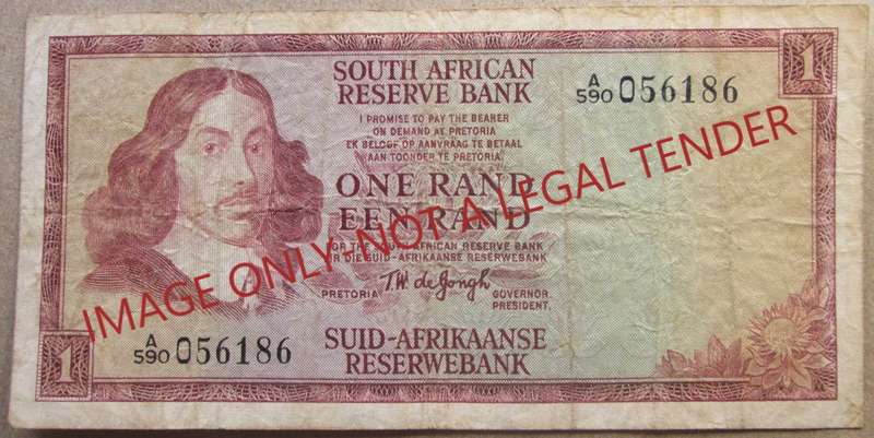 One Rand South Africa Serial Nr A590 056186